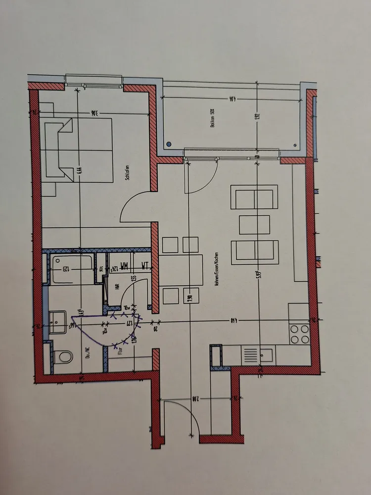 2 Zimmer Wohnung mit 56 m² in Darmstadt – Bild 1