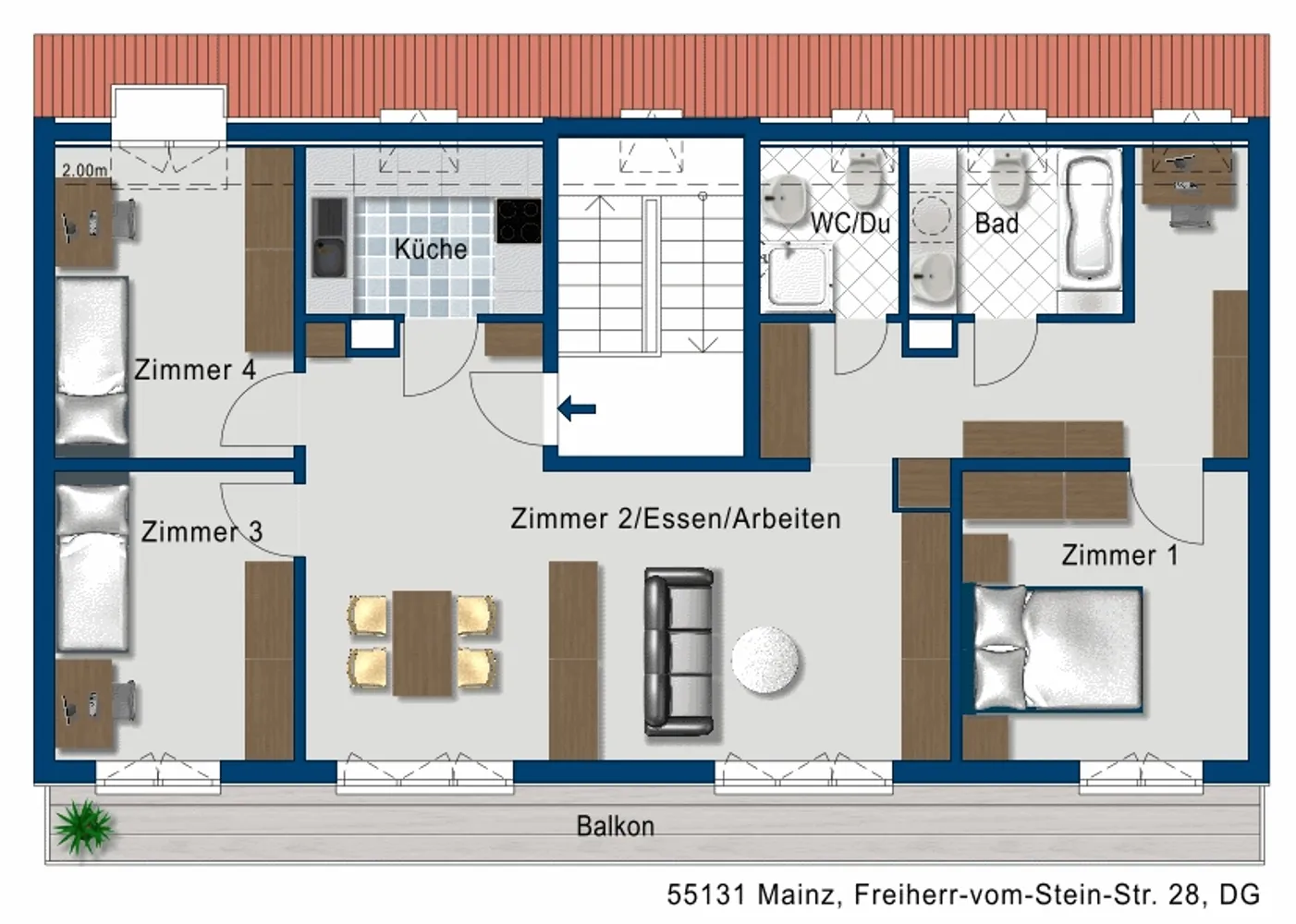 4 Zimmer Wohnung mit 98 m² in Mainz – Bild 5
