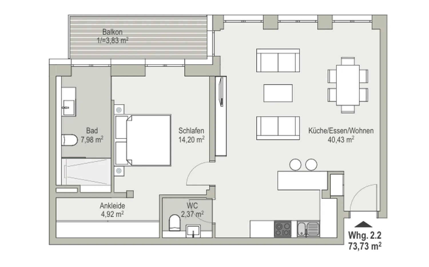 3 Zimmer Wohnung mit 74 m² in Frankfurt am Main – Bild 7