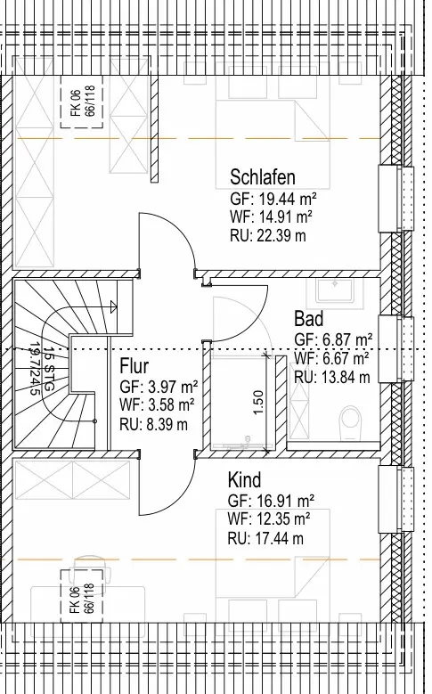 3 Zimmer Haus mit 85 m² in Norden – Bild 4