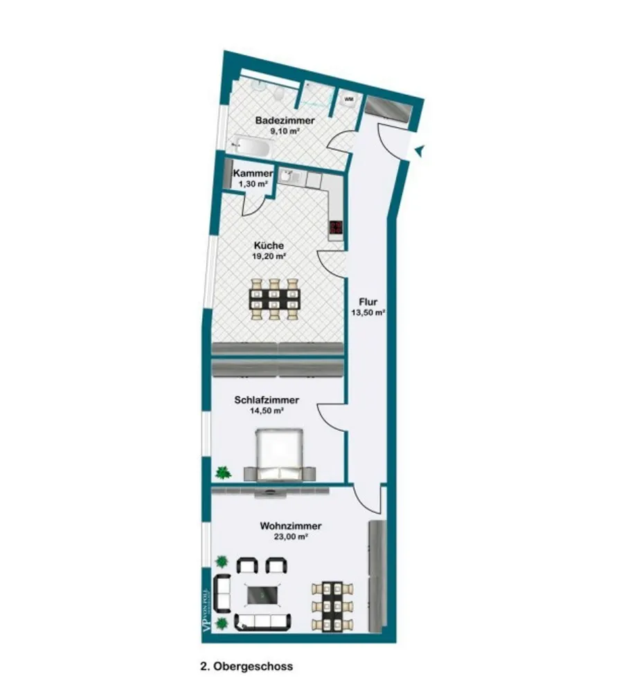 3 Zimmer Wohnung mit 81 m² in München – Bild 9