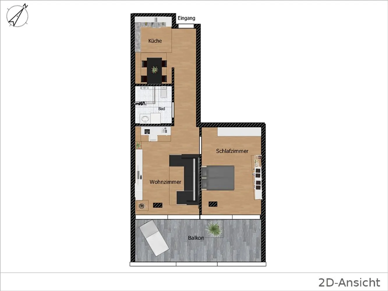 2 Zimmer Wohnung mit 69 m² in Stuttgart – Bild 2