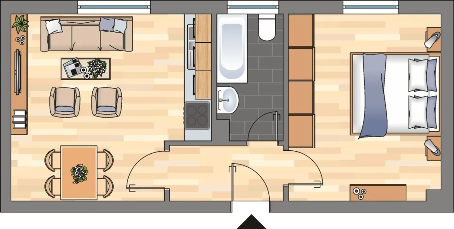 1 Zimmer Wohnung mit 38 m² in Duisburg – Bild 5