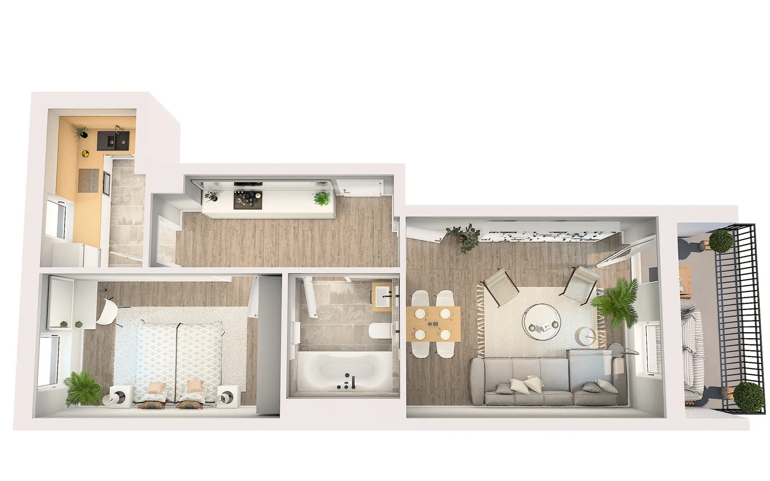 2 Zimmer Wohnung mit 70 m² in Dresden – Bild 2