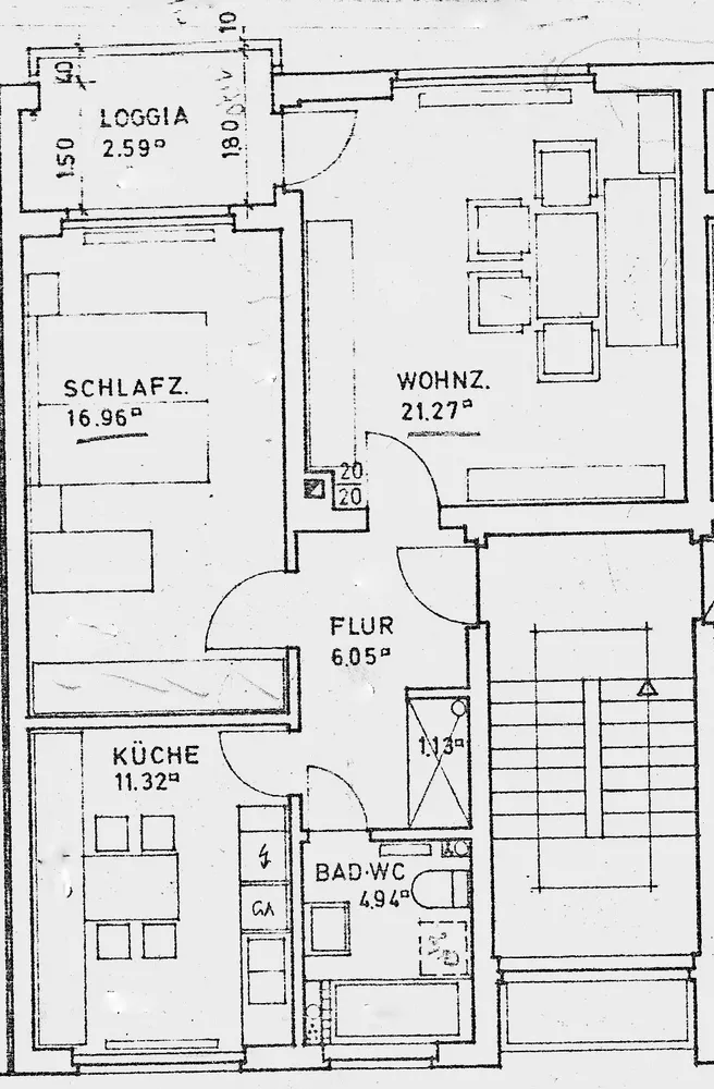 2 Zimmer Wohnung mit 63 m² in Mannheim – Bild 2
