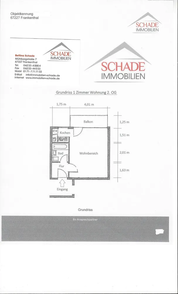 1 Zimmer Wohnung mit 33 m² in Frankenthal (Pfalz) – Bild 6