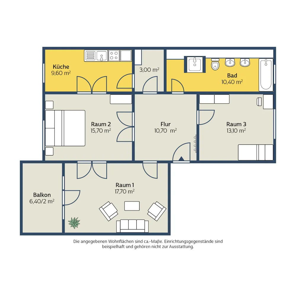 3 room apartment with 83 m² in Leipzig – Photo 9