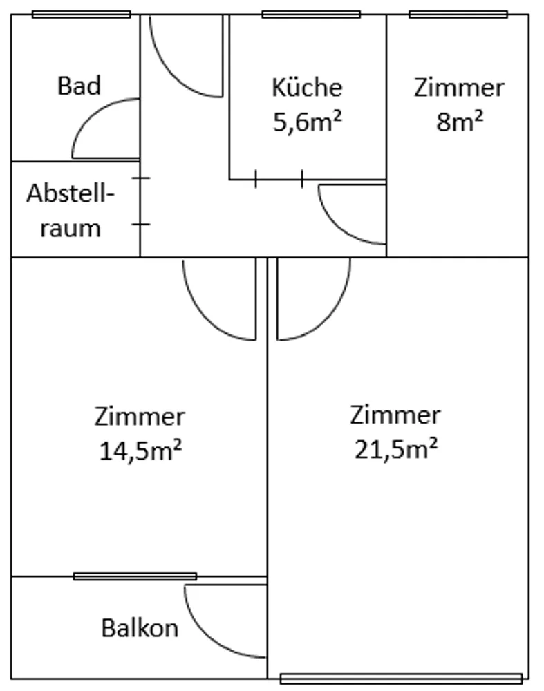 3 Zimmer Wohnung mit 67 m² in Hamburg – Bild 2