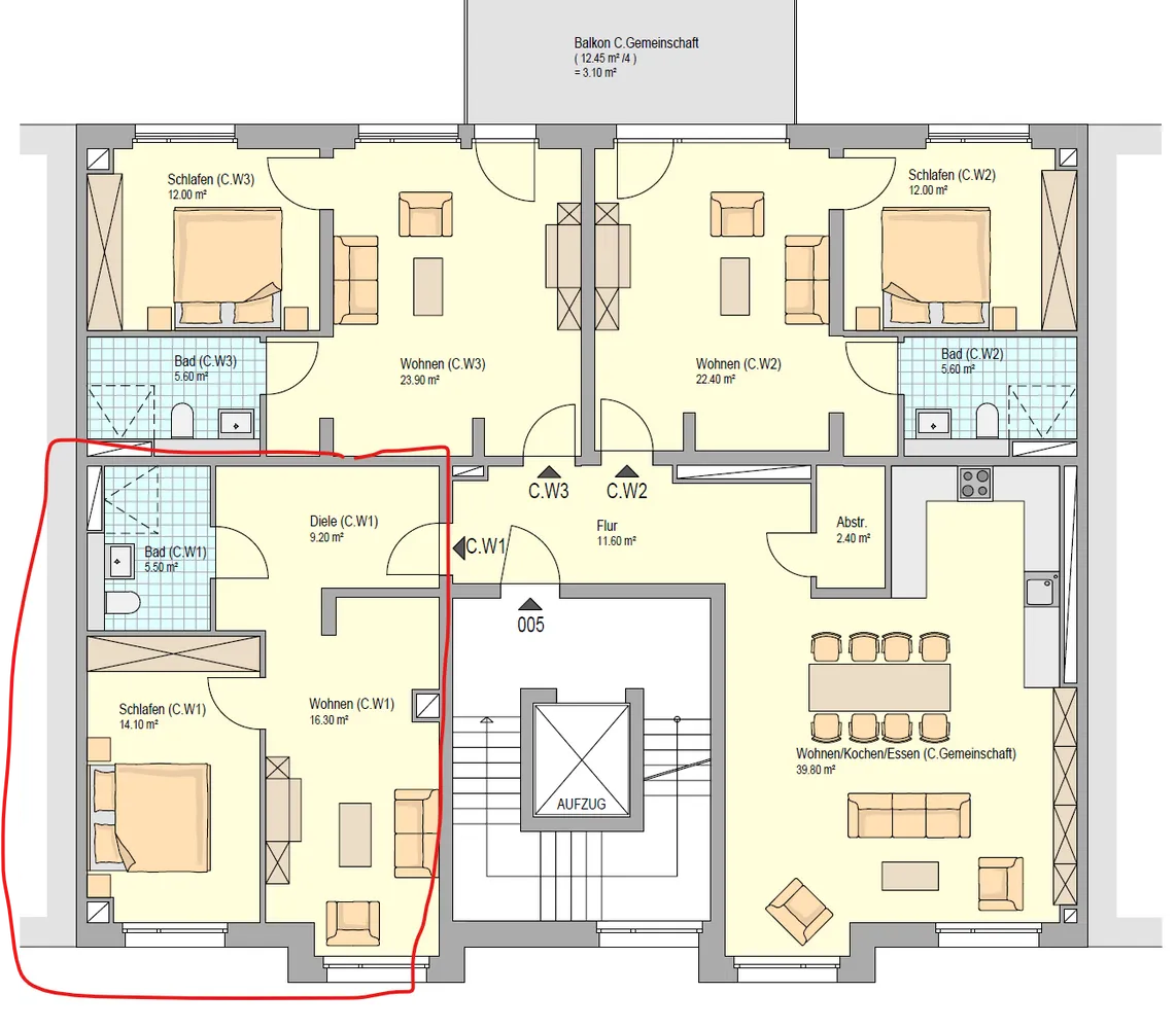 2 Zimmer Wohnung mit 64 m² in Stuttgart – Bild 2