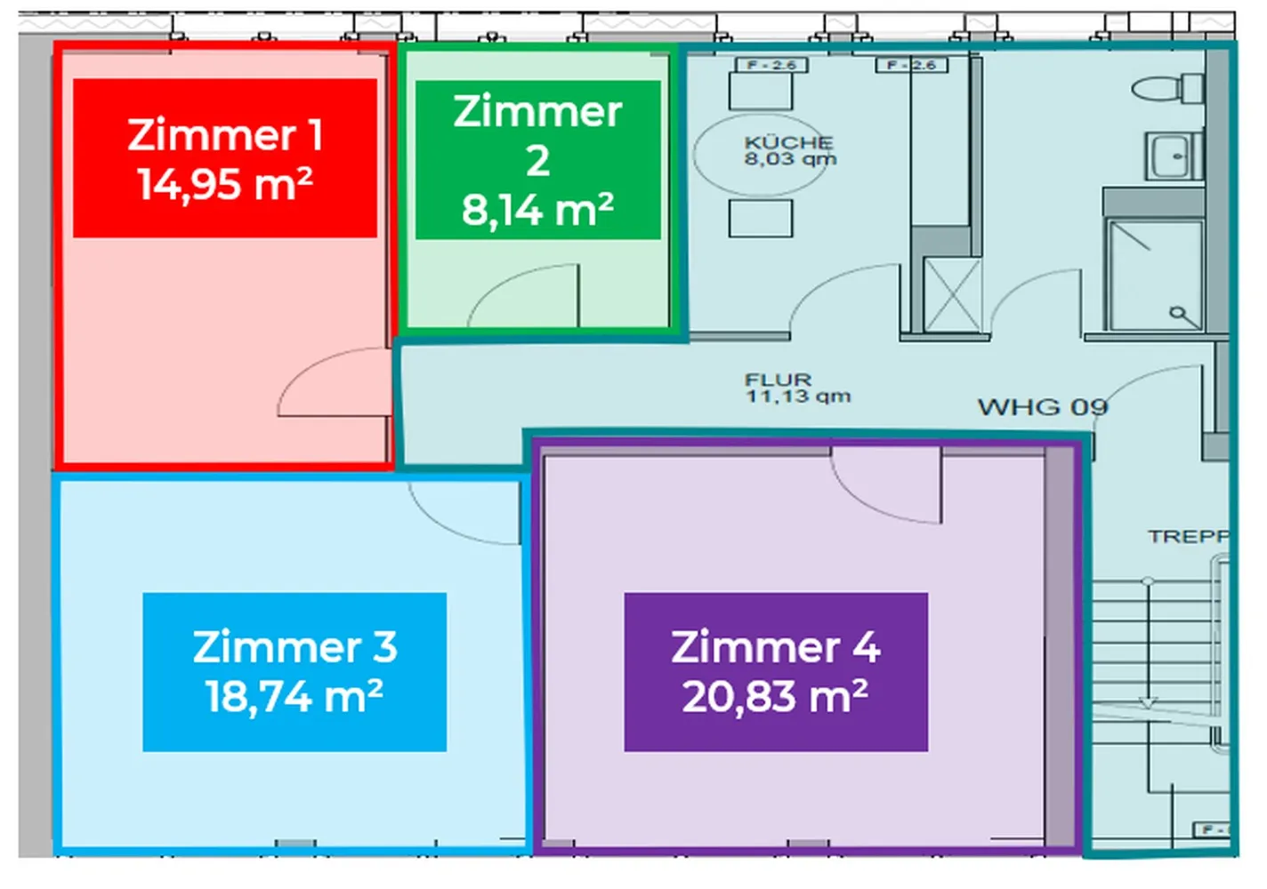 1 room apartment with 21 m² in Wiesbaden – Photo 3