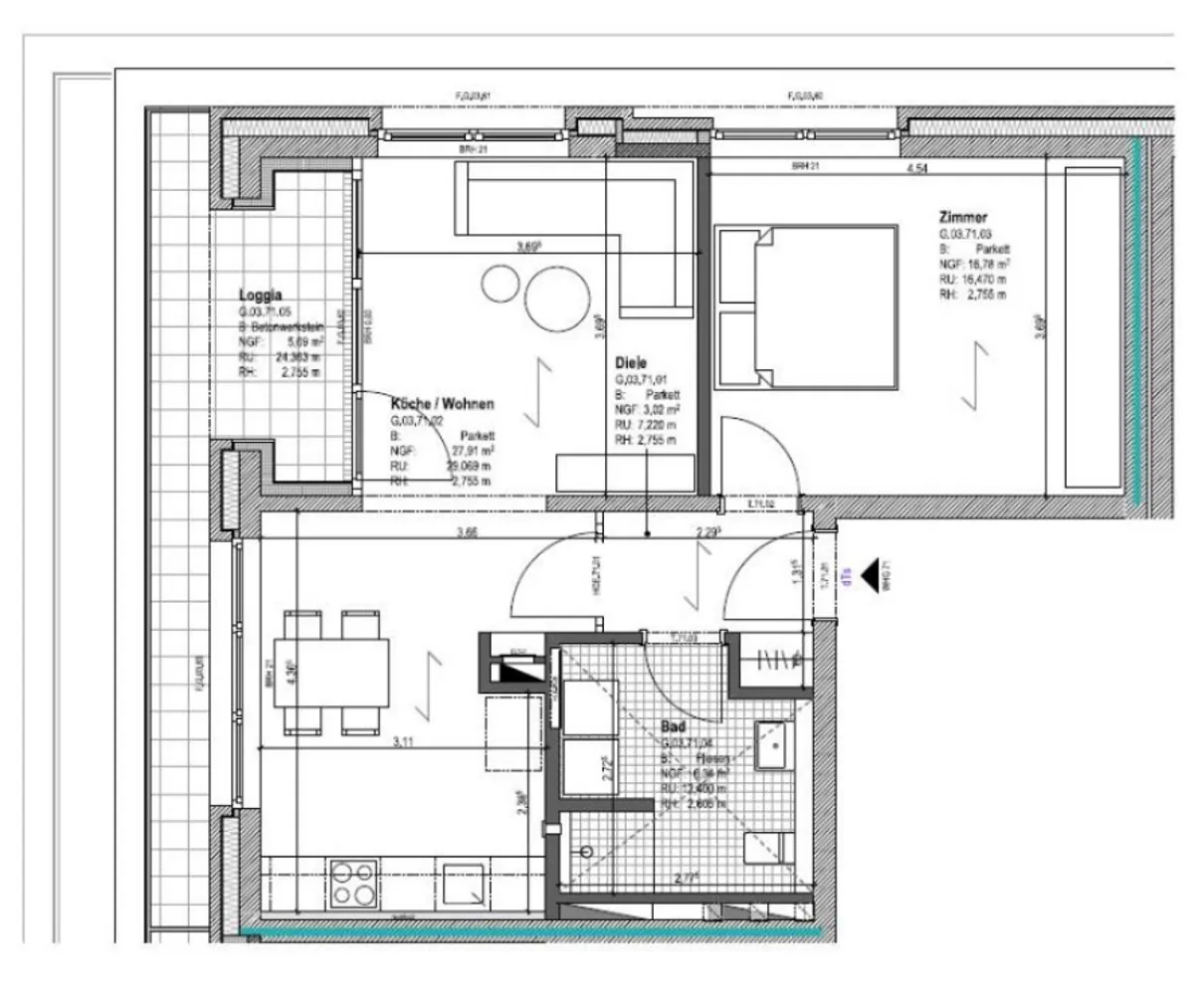 2 Zimmer Wohnung mit 60 m² in Hannover – Bild 7
