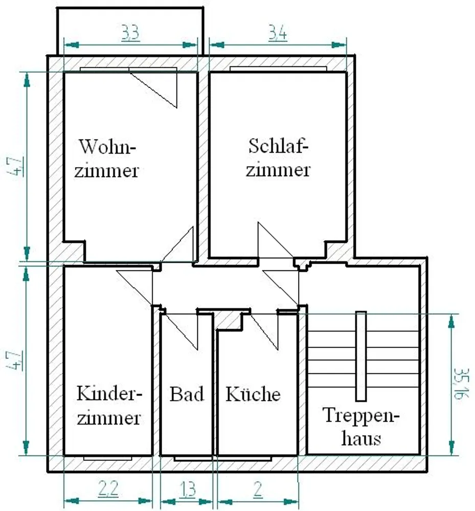 3 room apartment with 60 m² in Kamenz – Photo 3