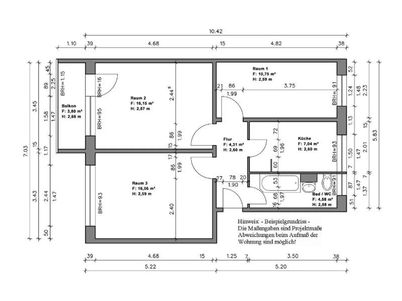 3 Zimmer Wohnung mit 61 m² in Halle (Saale) – Bild 8