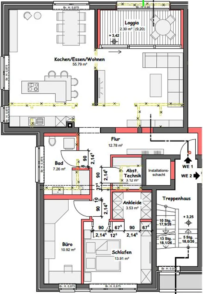 3 Zimmer Wohnung mit 110 m² in Bocholt – Bild 4