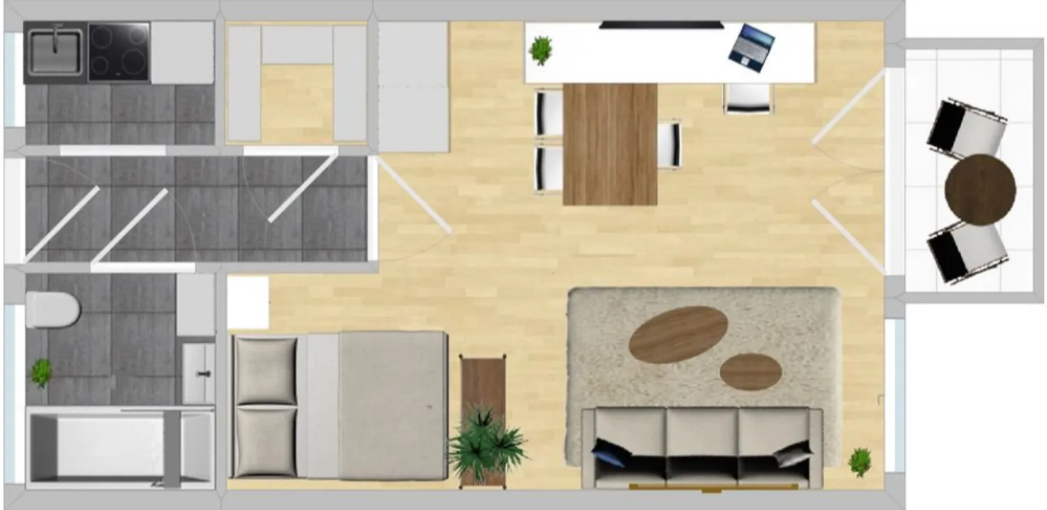 2 Zimmer Wohnung mit 40 m² in München – Bild 4