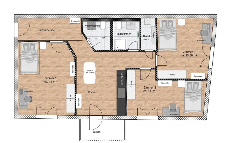 WG-Zimmer mit 77 m² in Straubing – Bild 10