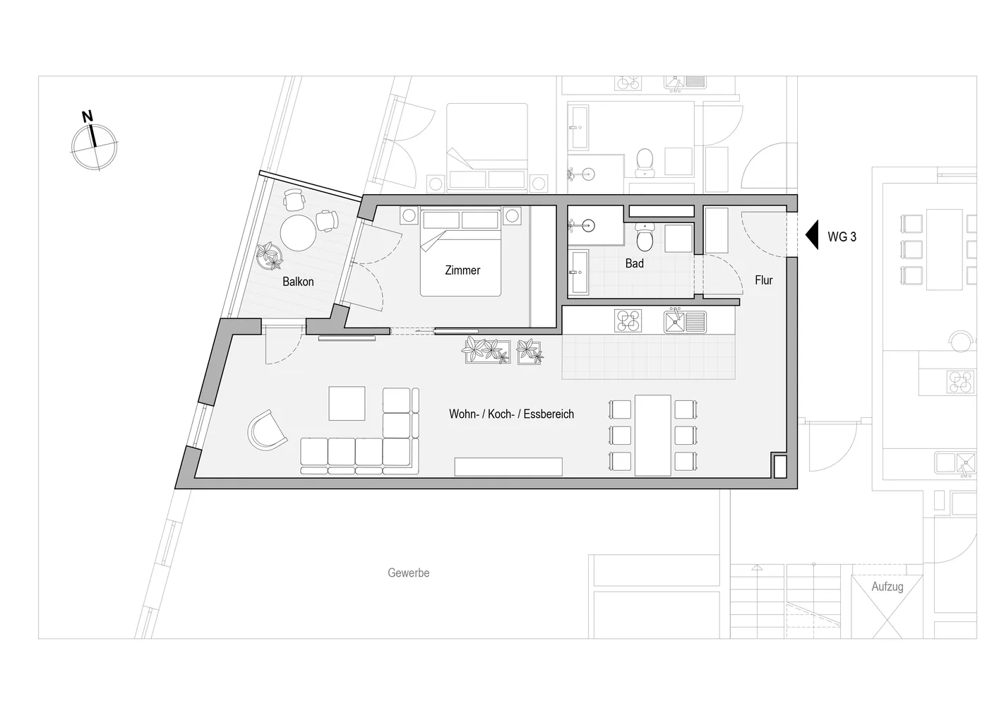 2 Zimmer Wohnung mit 67 m² in Cottbus – Bild 4