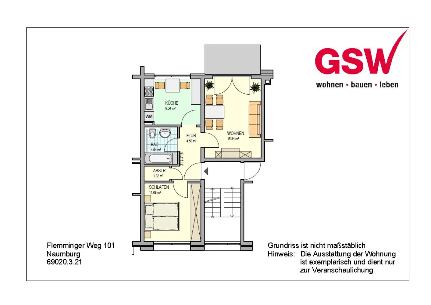 2 Zimmer Wohnung mit 51 m² in Naumburg (Saale) – Bild 10
