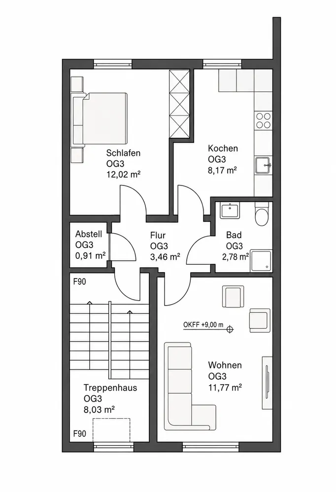 2 Zimmer Wohnung mit 40 m² in Bonn – Bild 8