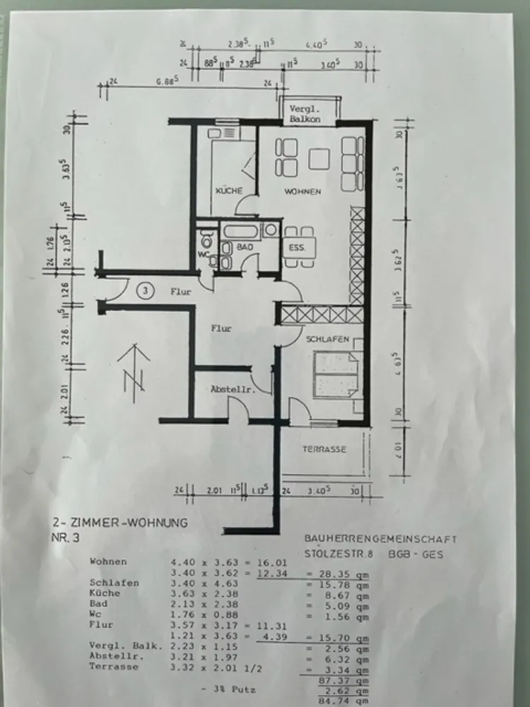 2 Zimmer Wohnung mit 85 m² in Pforzheim – Bild 1