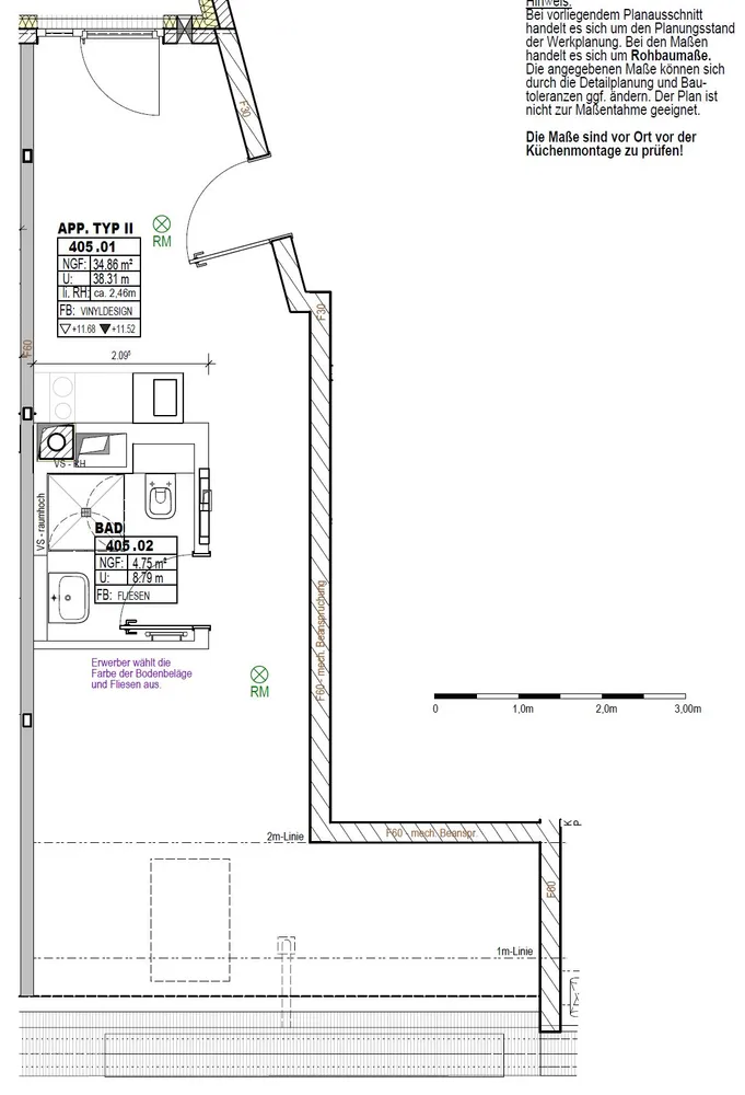 2 Zimmer Wohnung mit 33 m² in Nürnberg – Bild 2