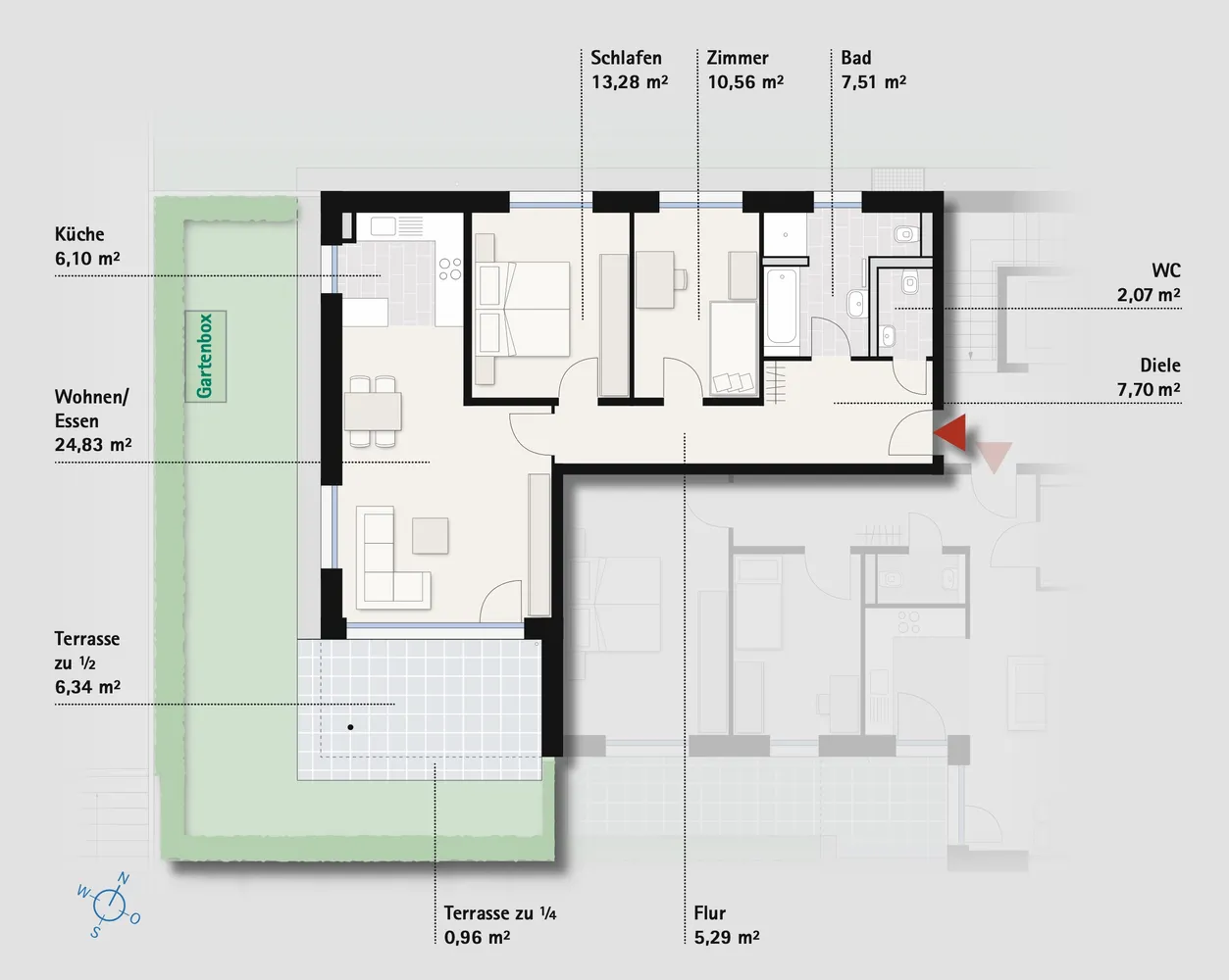 3 Zimmer Wohnung mit 85 m² in Waiblingen – Bild 6