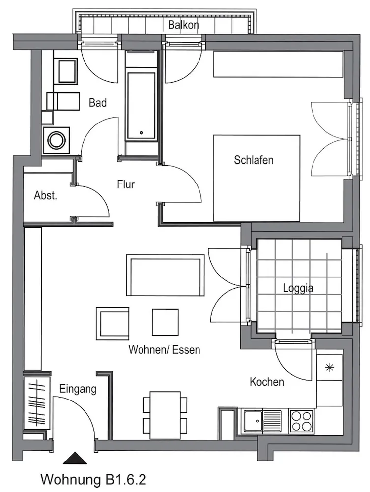 2 Zimmer Wohnung mit 60 m² in Frankfurt am Main – Bild 7