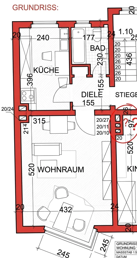 1 Zimmer Wohnung mit 40 m² in Essen – Bild 5