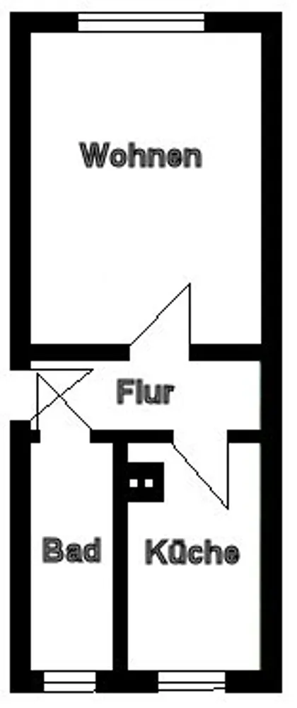 1 room apartment with 37 m² in Eilenburg – Photo 3