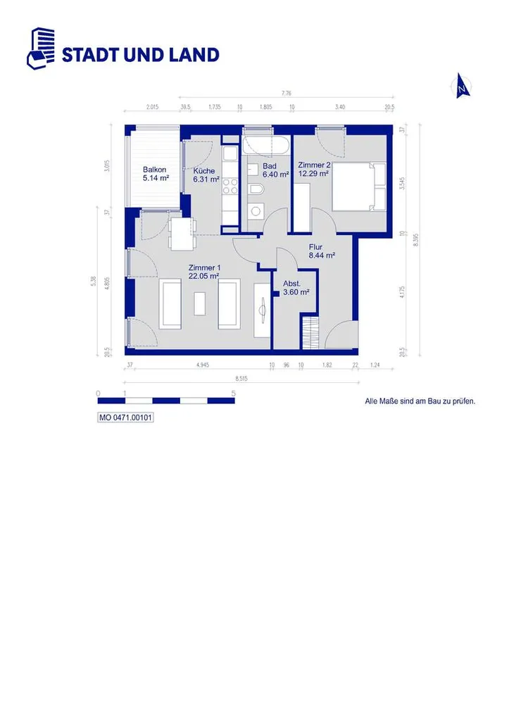 2 Zimmer Wohnung mit 61 m² in Berlin – Bild 10
