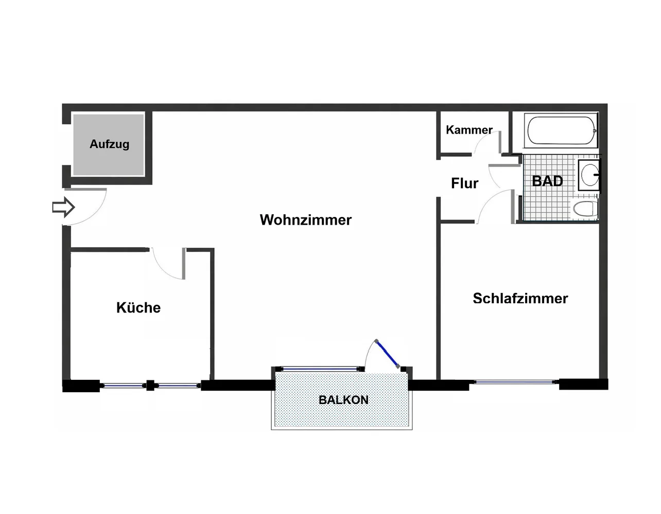 2 Zimmer Wohnung mit 66 m² in Marl – Bild 7