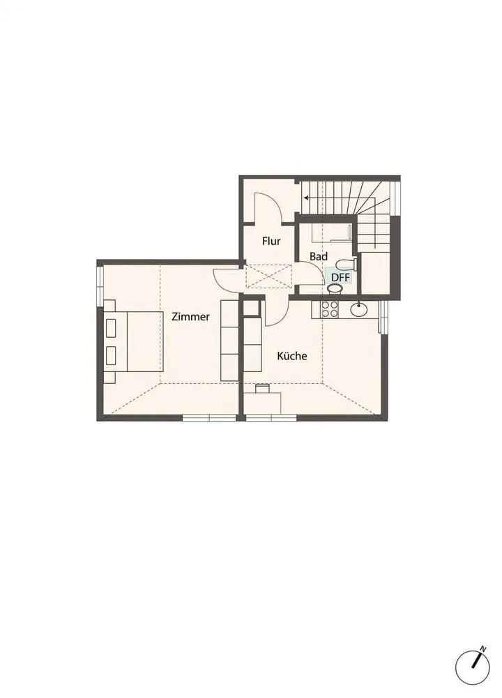 1 Zimmer Wohnung mit 32 m² in Stuttgart – Bild 6