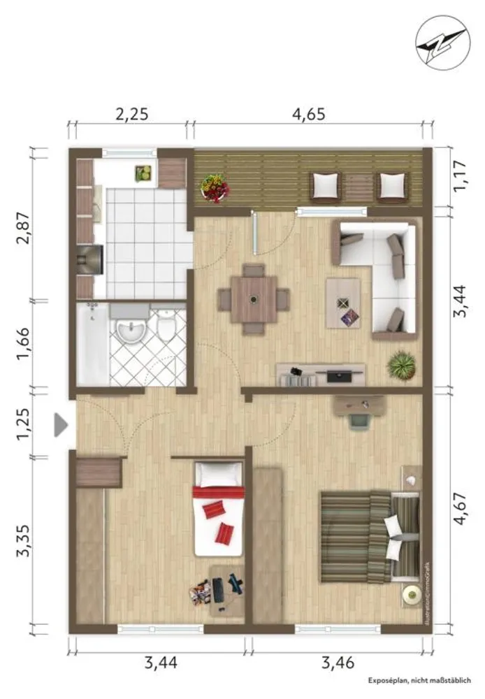3 Zimmer Wohnung mit 55 m² in Hoyerswerda – Bild 8