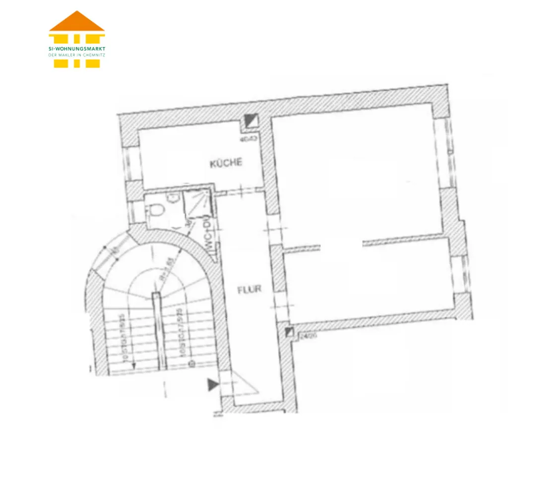 2 room apartment with 51 m² in Chemnitz – Photo 12