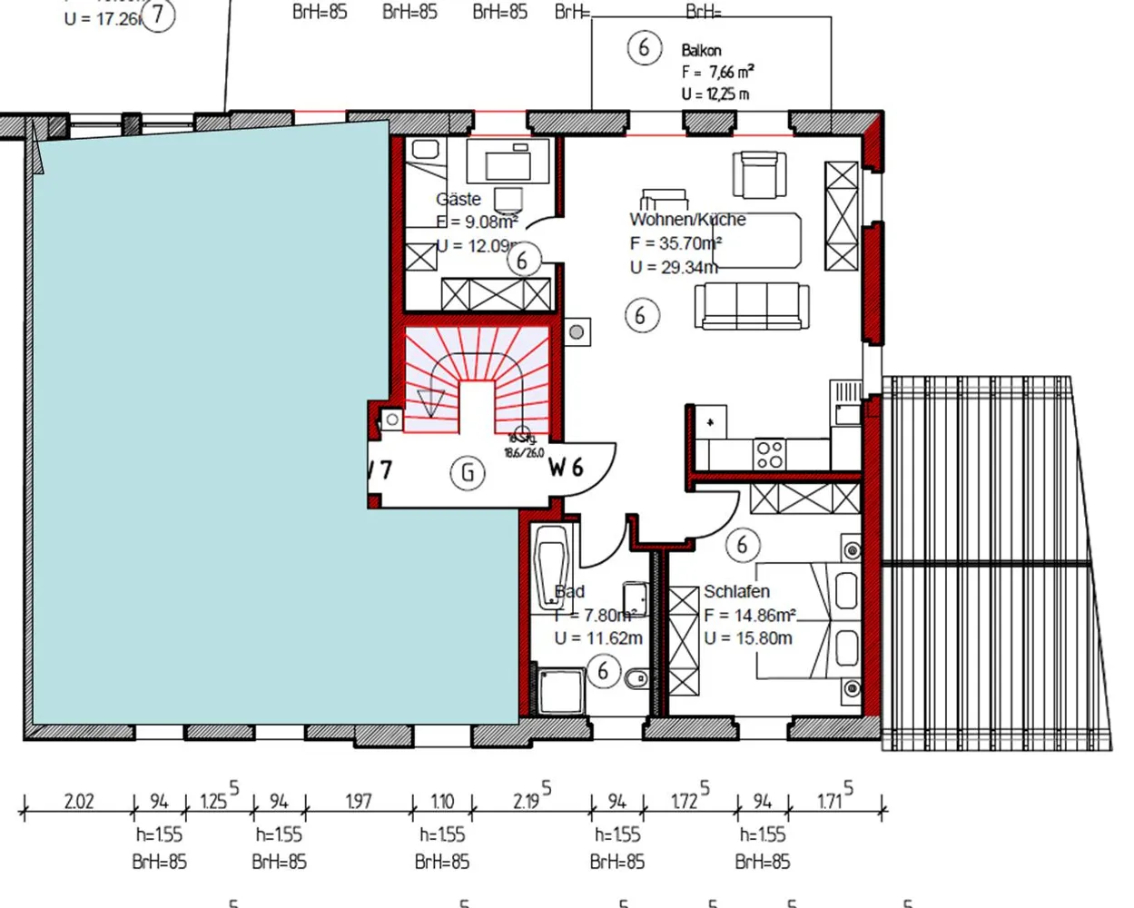3 Zimmer Wohnung mit 69 m² in Werder (Havel) – Bild 2