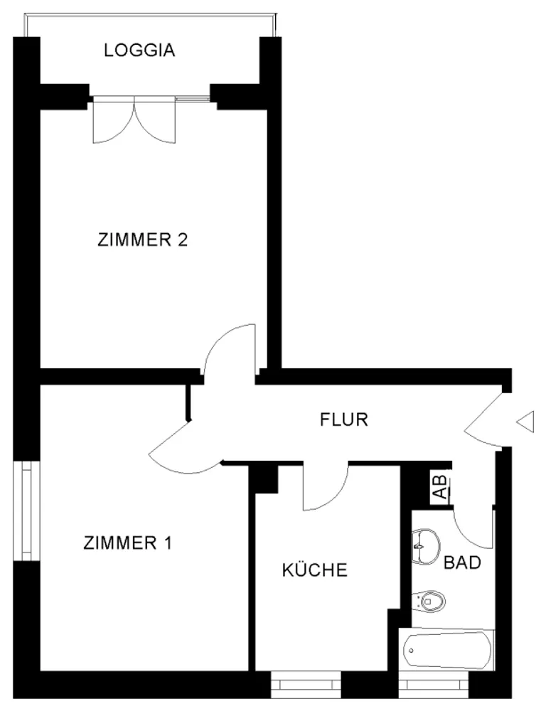 2 Zimmer Wohnung mit 52 m² in Nürnberg – Bild 3