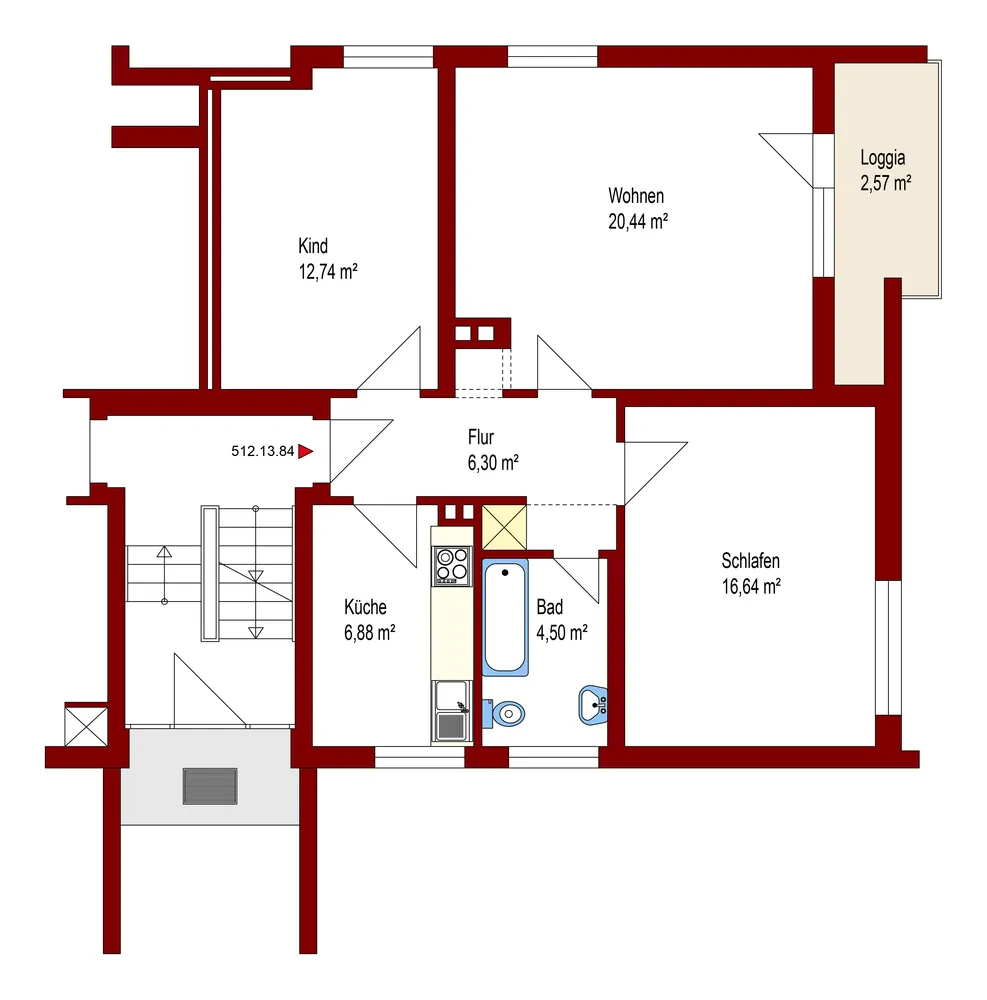 3 Zimmer Wohnung mit 70 m² in Oldenburg – Bild 7