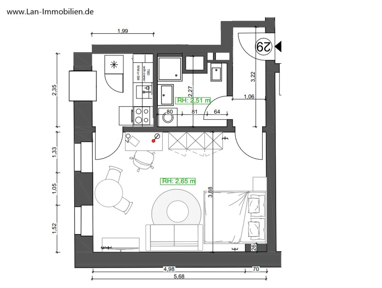 1 Zimmer Wohnung mit 36 m² in Berlin – Bild 11