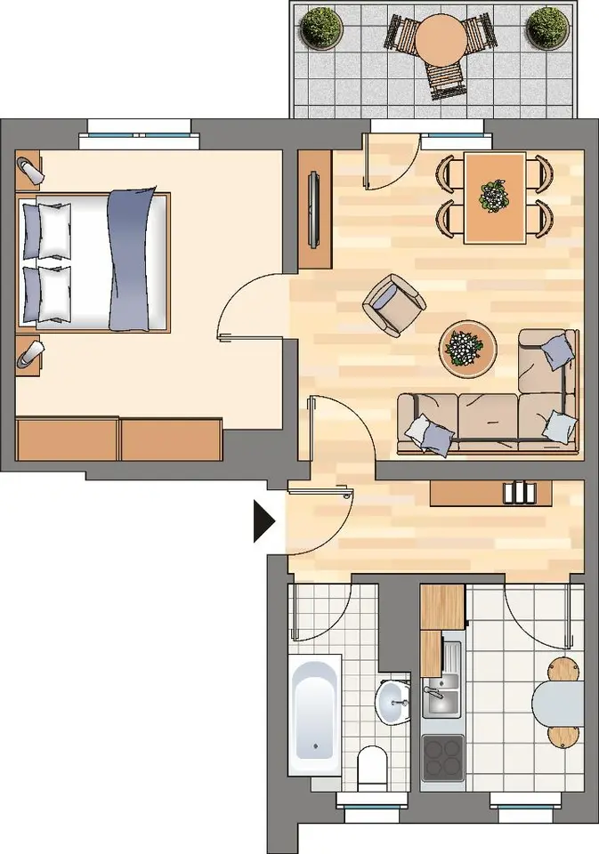 2 Zimmer Wohnung mit 44 m² in Dortmund – Bild 5
