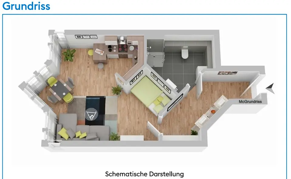 Studio mit 43 m² in Neubrandenburg – Bild 7