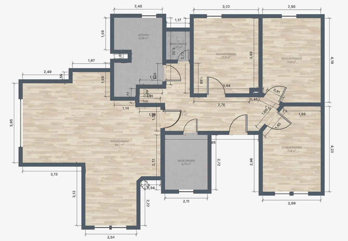 4 Zimmer Wohnung mit 83 m² in Dresden – Bild 7