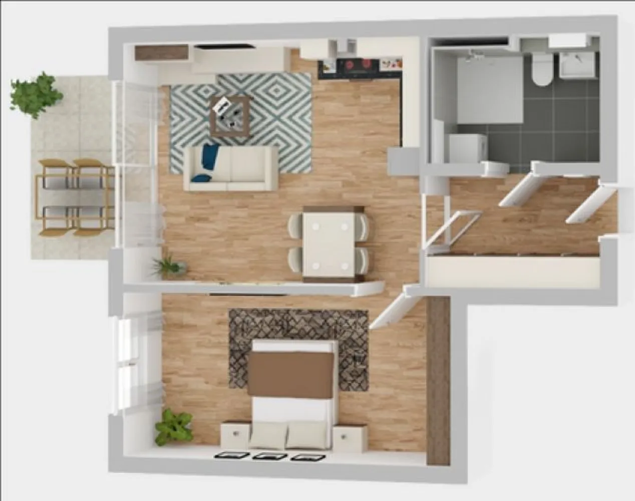 1 Zimmer Wohnung mit 54 m² in Münster – Bild 4