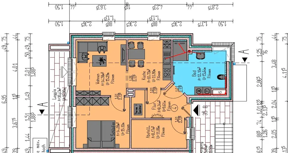 3 Zimmer Wohnung mit 72 m² in Leer – Bild 5