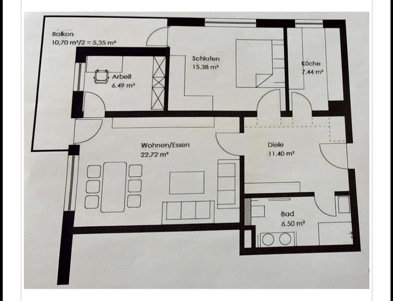 3 Zimmer Wohnung mit 76 m² in Regensburg – Bild 2
