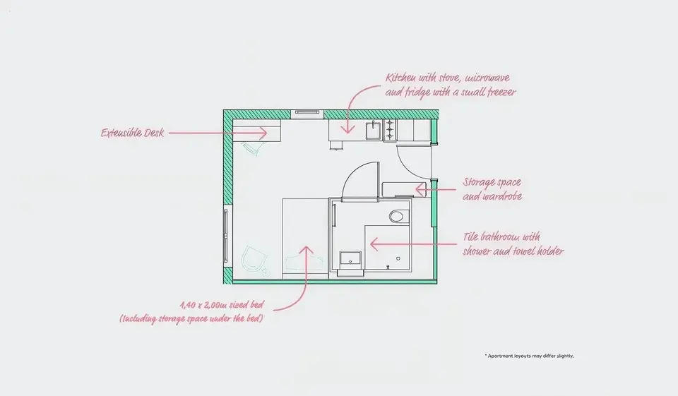 2 Zimmer Wohnung mit 22 m² in Berlin – Bild 6