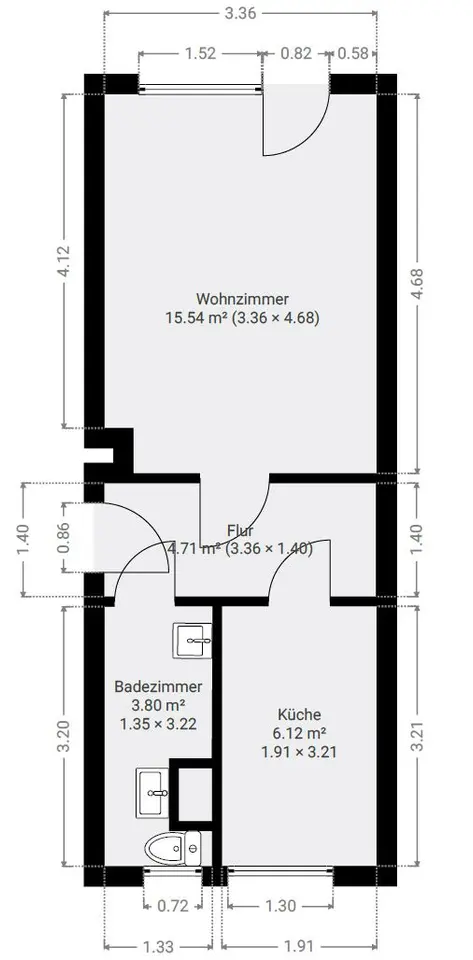 Studio mit 30 m² in Nordhausen – Bild 7