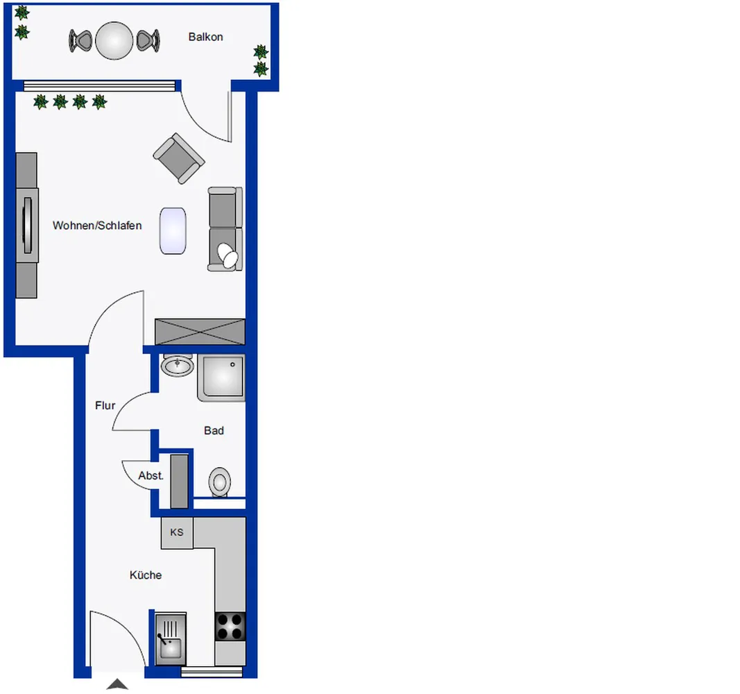 1 Zimmer Wohnung mit 33 m² in Norderstedt – Bild 5