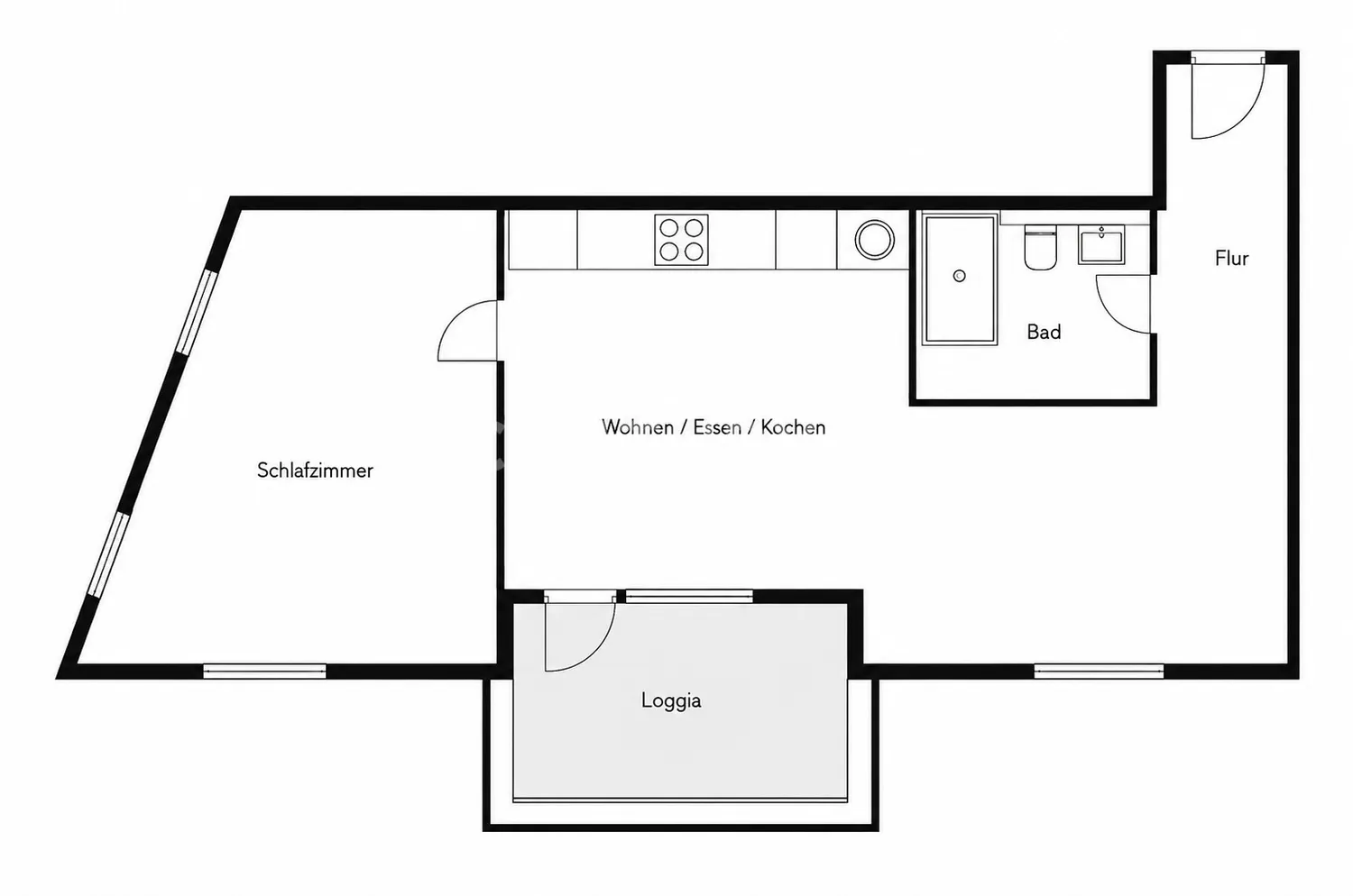 2 Zimmer Wohnung mit 62 m² in Frankfurt am Main – Bild 6
