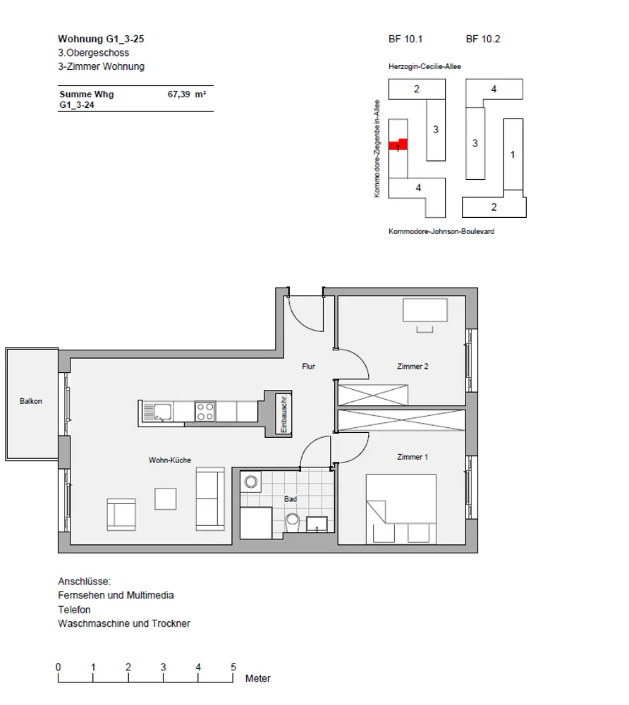 3 Zimmer Wohnung mit 67 m² in Bremen – Bild 4
