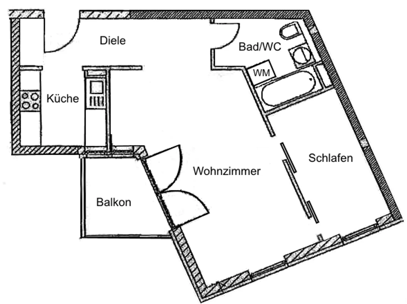 2 Zimmer Wohnung mit 52 m² in Starnberg – Bild 3